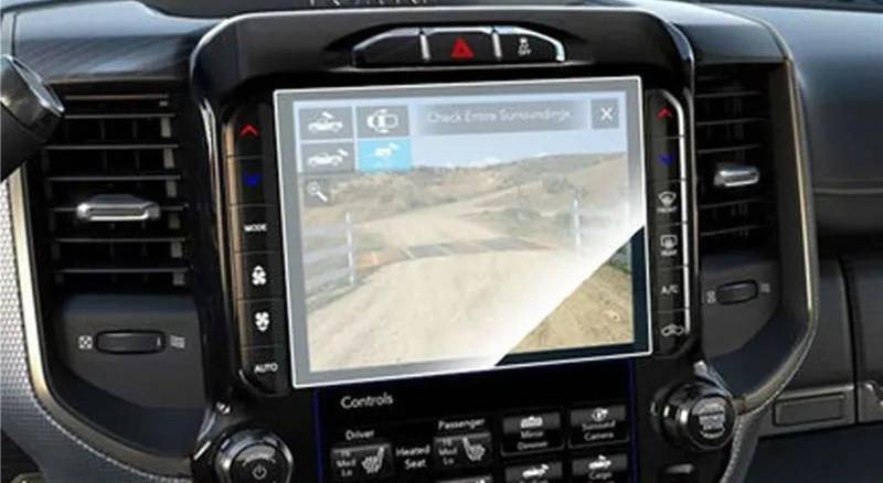 LISROEU Kompatibel Mit Dodge Für Ram 1500 2013 2014 2015 2016 2017 2019 2019 2020 2021 8,4 Zoll Auto-GPS-Navigation Displayschutzfolie Aus Gehärtetem Glas Auto GPS Bildschirmschutz von LISROEU