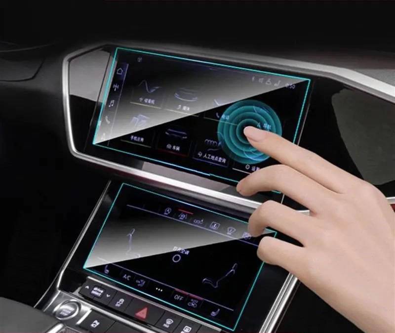 LISROEU Kompatibel Mit Für A6 A7 2018 2019 2020 Auto-Infotainment-GPS-Navigationsdisplay Displayschutzfolie Aus Gehärtetem Glas Auto GPS Bildschirmschutz von LISROEU