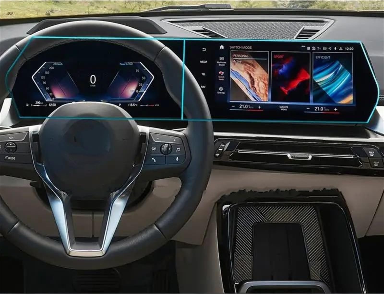 LISROEU Kompatibel Mit Für IX2 2024 Auto-Infotainment-GPS-Navigation Displayschutz Aus Gehärtetem Glas Auto-Innenausstattung Auto GPS Bildschirmschutz von LISROEU