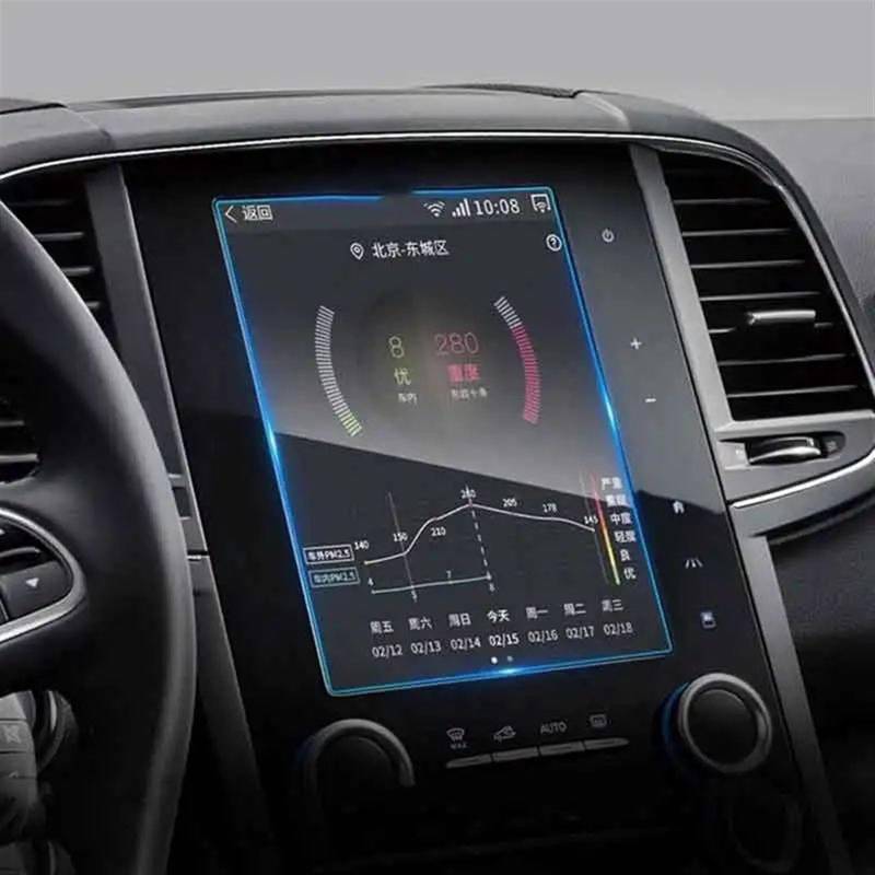 LISROEU Kompatibel Mit Für Koleos Für Megane 4 2017 2018 2019 2020 Auto GPS Navigation LCD Bildschirm Gehärtetem Glas Displayschutz Auto GPS Bildschirmschutz von LISROEU