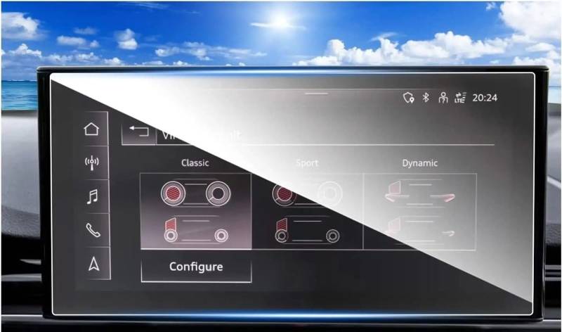 LISROEU Kompatibel Mit Für Q5 2021 2022 2023 10,1 Zoll Auto-GPS-Navigations-LCD-Bildschirm Aus Gehärtetem Glas Displayschutzfolie Auto GPS Bildschirmschutz von LISROEU
