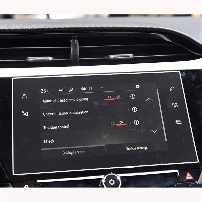 LISROEU Kompatibel Mit Opel Für Corsa F 2020 2021 2022 Auto-GPS-Navigationsschutzfolie 7-Zoll-Displayschutz Aus Gehärtetem Glas Auto GPS Bildschirmschutz von LISROEU