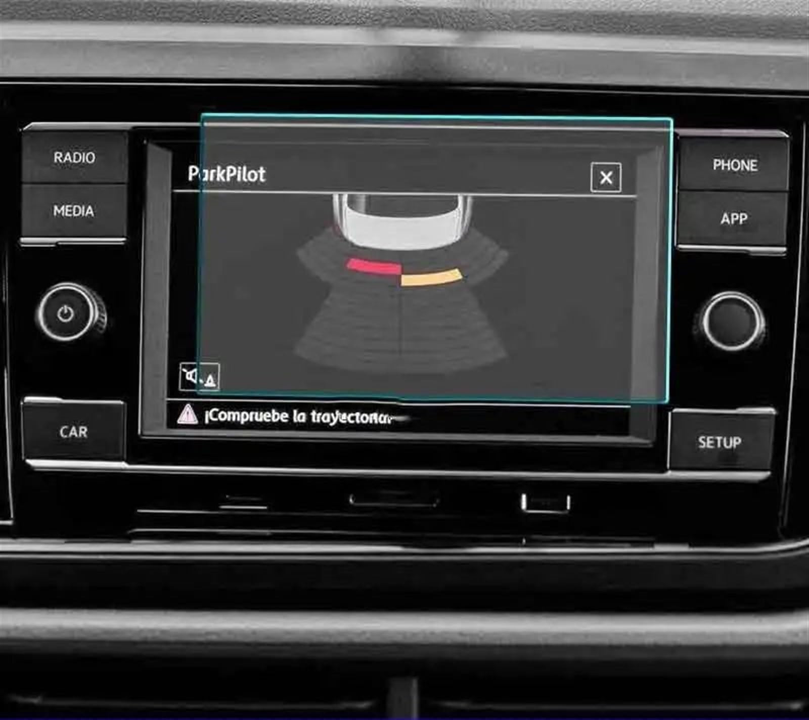 LISROEU Kompatibel Mit VW Für Virtus 2019 6,5 Zoll Auto-GPS-Navigation Displayschutzfolie Aus Gehärtetem Glas Auto-Innenausstattung Auto GPS Bildschirmschutz von LISROEU