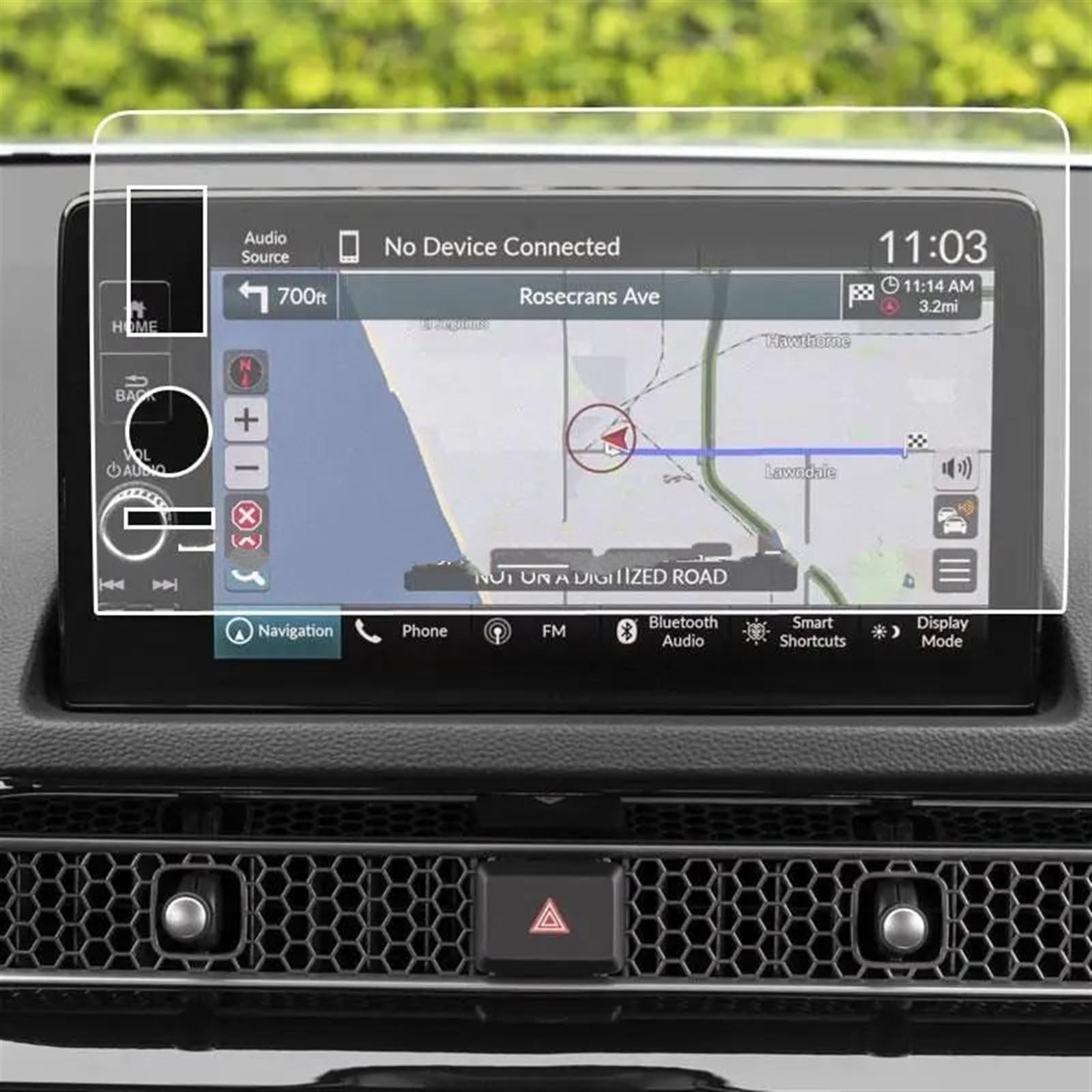 LISROEU Kompatibel Mit ZR-V 2024 Auto-GPS-Navigationssystem, Displayschutzfolie Aus Gehärtetem Glas, Auto-Innenausstattung Auto GPS Bildschirmschutz(Left Hand Drive) von LISROEU