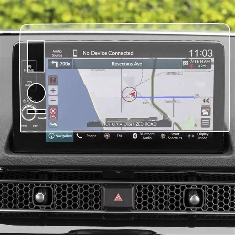 LISROEU Kompatibel Mit ZR-V 2024 Auto-GPS-Navigationssystem, Displayschutzfolie Aus Gehärtetem Glas, Auto-Innenausstattung Auto GPS Bildschirmschutz(Left Hand Drive) von LISROEU