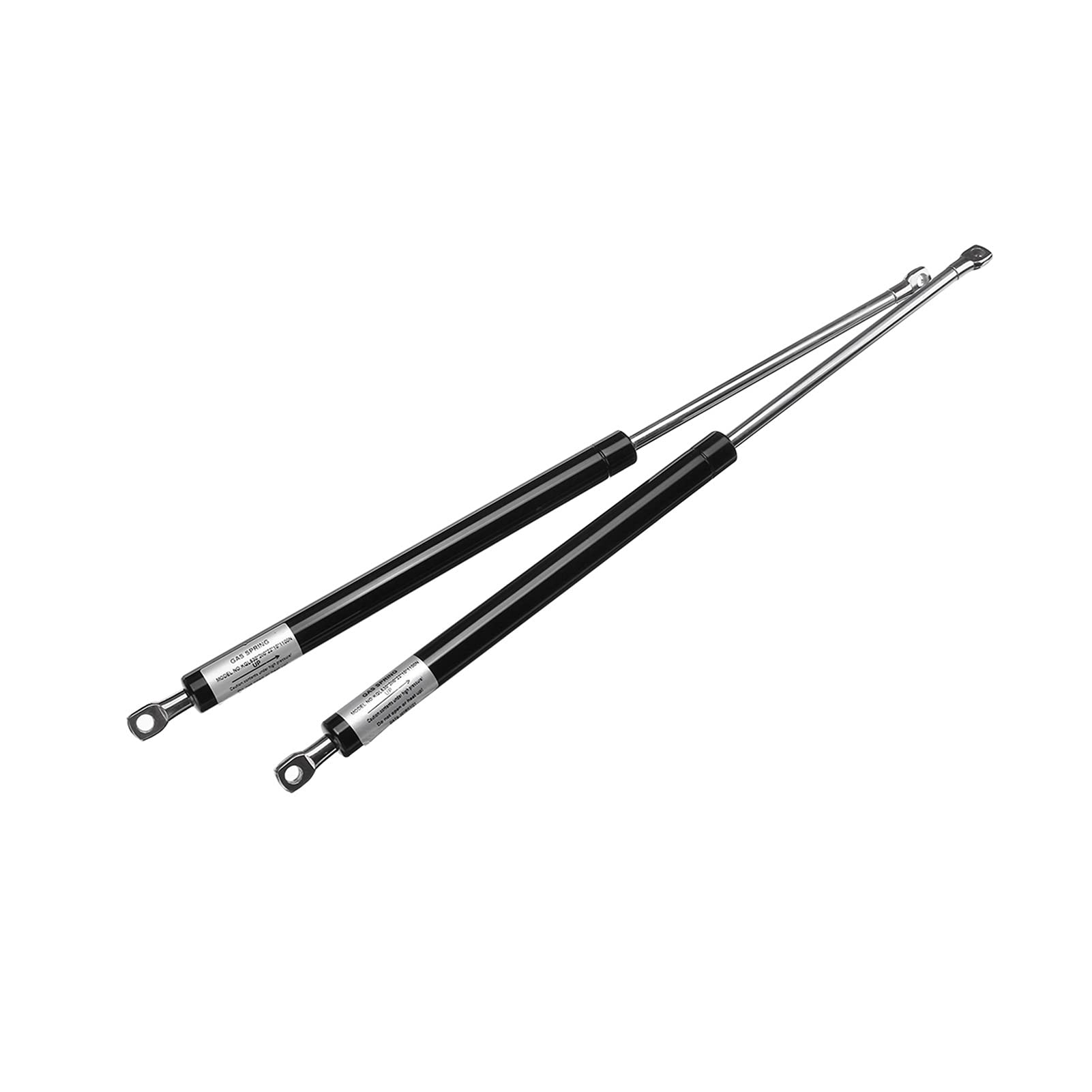 LITOSM 2 STÜCKE 530mm 600-1200N Stoßhub Strebenstütze Bar Gas Feder Heben Pneumatische Unterstützung for Fit Verwendung for Ottomane Storage Bett Auto Bootsbus Motorhauben Gasfeder (Color : 700N) von LITOSM