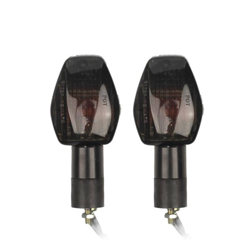 LIUCHUCHU Blinker Motorrad 1 Paar Motocycle Lenklampe Kurvenverkehrssignale leichte vordere und hintere Passform for Honda CBR600 CBR600RR F5 F4I RC51 CB400 VTEC Motorrad Blinker(Smoke 1 pair) von LIUCHUCHU