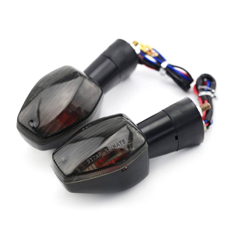 LIUCHUCHU Blinker Motorrad Blinker-Kontrollleuchte passend for Honda CBR600RR CBR 600 F3 F4 F4i CB 1300 1000 CB400 VTR CBF 250 XL700V Motorrad-Blinkerlampe Motorrad Blinker(Smoke) von LIUCHUCHU