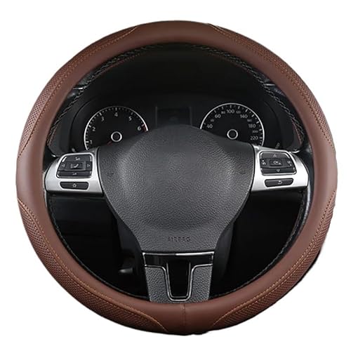 Lenkradbezug Auto-Lenkradbezug, universelles Auto-Styling, 37–38 cm, geeignet for alle Jahreszeiten Auto Lenkradbezug(Brown) von LIUCHUCHU