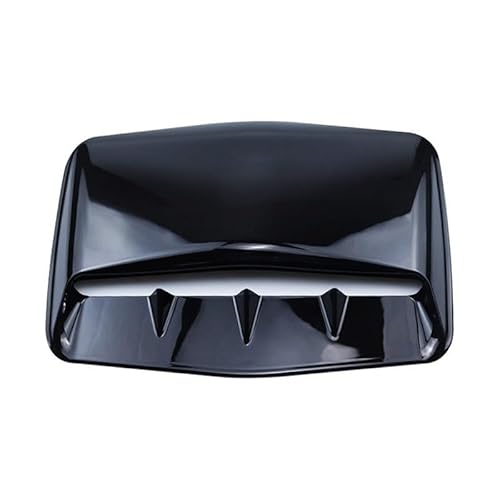 Lufteinlass Motorhaube 1x Schwarz/Kohlefaser Typ Auto Air Flow Intake Hood Scoop Bonnet Vent Cover Dekorativer Aufkleber Kunststoff Universell passend for die meisten Autos AutoentlüFtung Luftstrom De von LIUCHUCHU