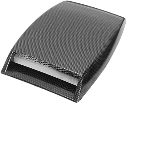 Lufteinlass Motorhaube Universal Auto Styling Air Flow Intake Hood Scoop Vent Motorhaube Aufkleber Dekorative Abdeckungen Mitte Seite Luftauslass Haube Zubehör AutoentlüFtung Luftstrom Dekor(Carbon Fi von LIUCHUCHU