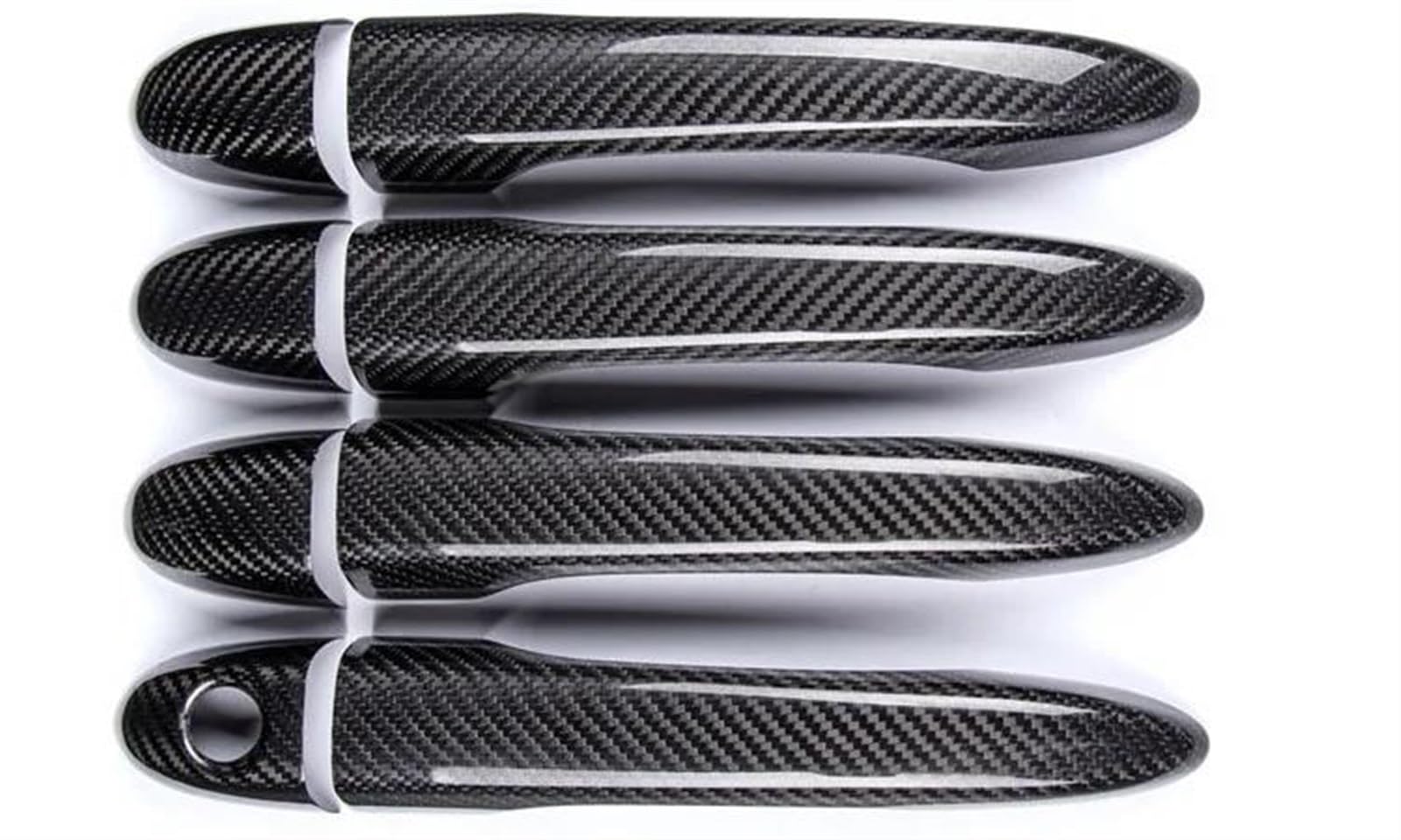 Außen türgriff Für Maserati Für Ghibli Für Quattroporte Für Levante LHD Auto Styling 8 Stücke Carbon Faser Auto Äußere Türgriff Abdeckung Auto Außentürgriff(4 dr Without Sensor) von LIUCHUNHUA