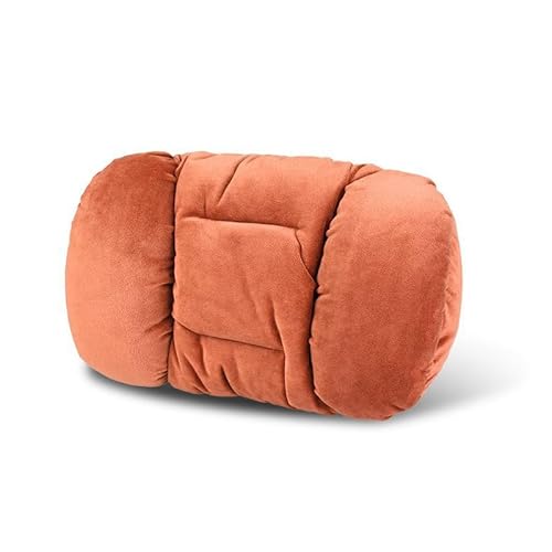 Auto Nackenkissen Lendenkissen für Accord IX 2013-2017, Kopfstütze für Autositz Lendenwirbelstützkissen für Auto Rückenkissen Autozubehör,Orange-Neck Pillow von LIUFA