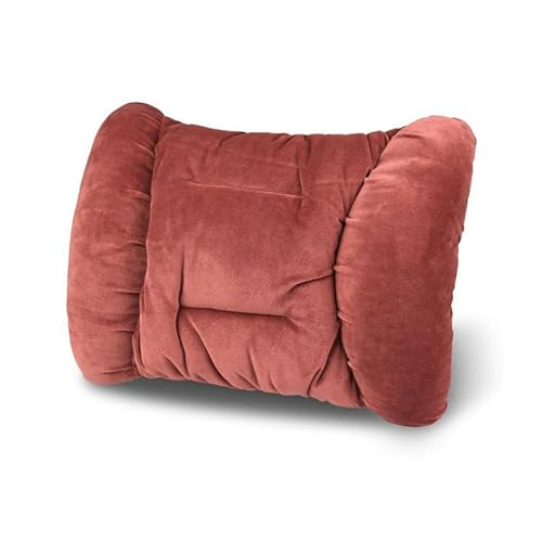 Auto Nackenkissen Lendenkissen für Audi A6 Allroad 2005-2007, Kopfstütze für Autositz Lendenwirbelstützkissen für Auto Rückenkissen Autozubehör,Red-Lumbar Pillow von LIUFA