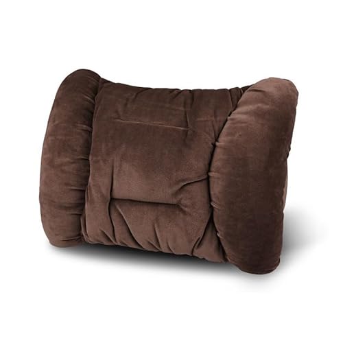 Auto Nackenkissen Lendenkissen für BMW X2 F39 U10, Kopfstütze für Autositz Lendenwirbelstützkissen für Auto Rückenkissen Autozubehör,Brown-Lumbar Pillow von LIUFA