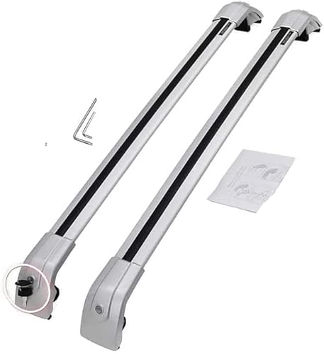 2 Stück Aluminium-Querträger für Autodachgepäckträger für Buick Encore 2013-2020, Auto Offene Dachreling Dachgepäckablage Diebstahl-Bars Auto Zubehör von LIULAOGEN