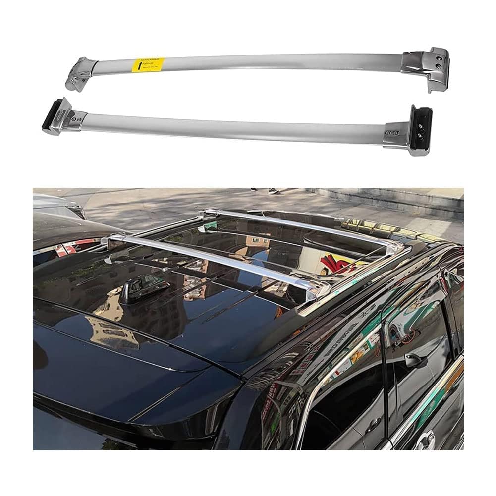 2 Stück Aluminium-Querträger für Autodachgepäckträger für Jeep Grand Cherokee 2010-2019, Auto Offene Dachreling Dachgepäckablage Diebstahl-Bars Auto Zubehör von LIULAOGEN