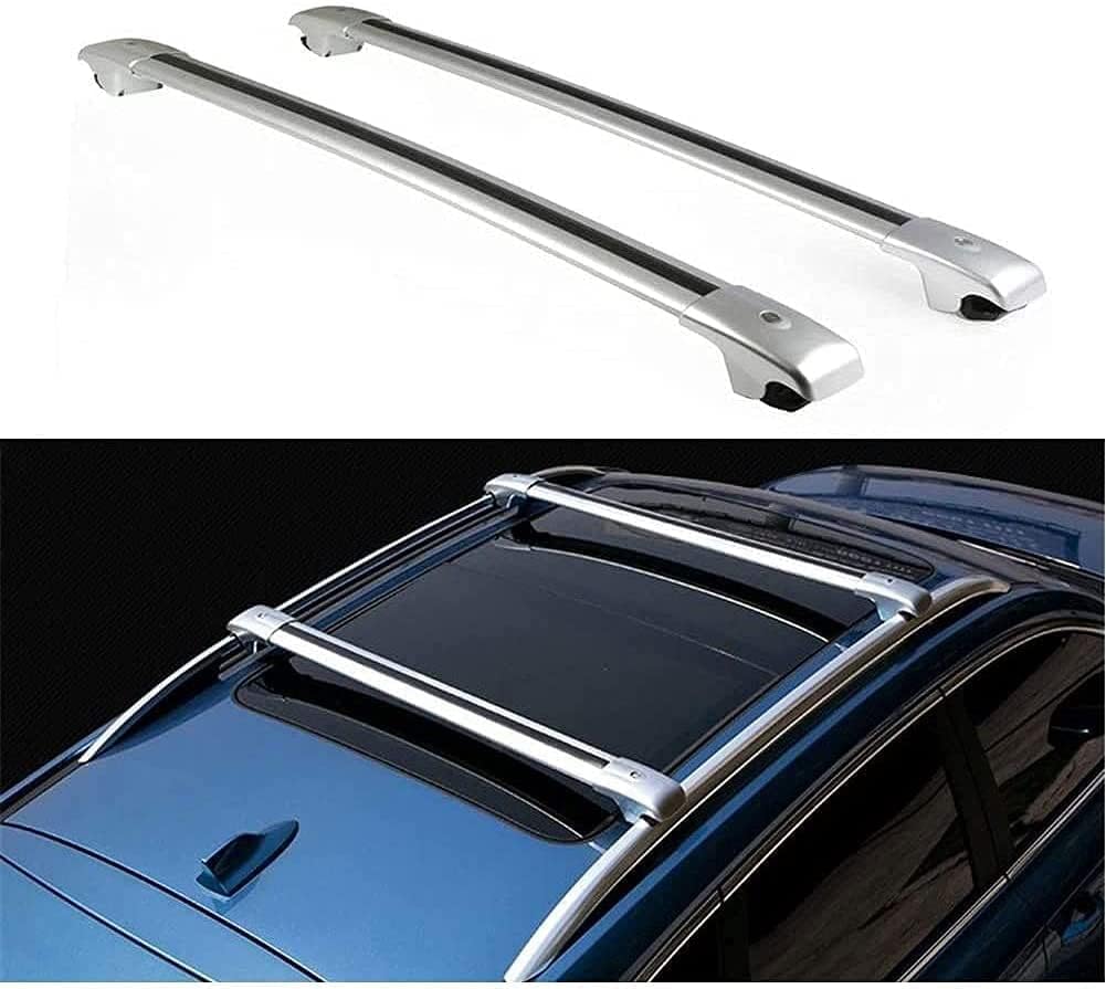 2 Stück Aluminium-Querträger für Autodachgepäckträger für Lexus RX RX270 RX350 RX450 2009-2015, Auto Offene Dachreling Dachgepäckablage Diebstahl-Bars Auto Zubehör von LIULAOGEN