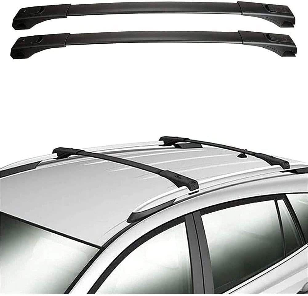 2 Stück Aluminium-Querträger für Autodachgepäckträger für Toyota RAV4 2013-2018, Auto Offene Dachreling Dachgepäckablage Diebstahl-Bars Auto Zubehör von LIULAOGEN