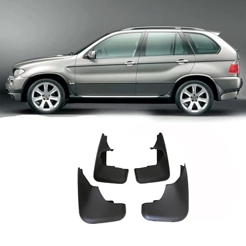 Auto Schutzblech Platte für BMW X5 E53 E70 F15 G05 1999-2022, Auto Spritzschutz Set Kit Auto Kotflügelschoner Kotflügel für Autoräder Auto-Rad-Styling-Zubehör,A/1999-2006 von LIULAOGEN