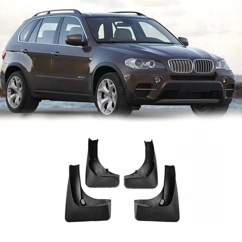 Auto Schutzblech Platte für BMW X5 E53 E70 F15 G05 1999-2022, Auto Spritzschutz Set Kit Auto Kotflügelschoner Kotflügel für Autoräder Auto-Rad-Styling-Zubehör,A/2007-2013 von LIULAOGEN