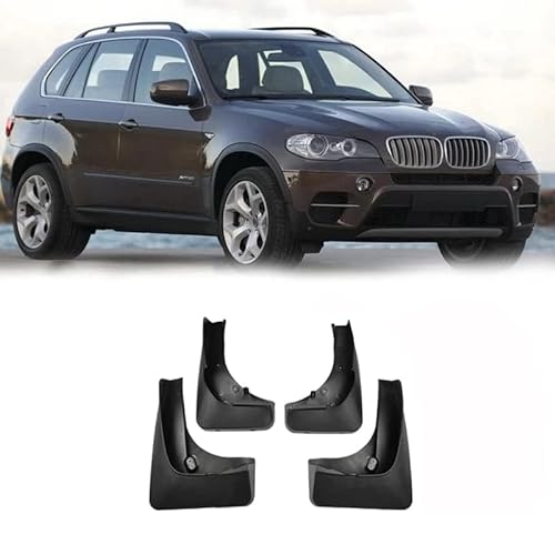 Auto Schutzblech Platte für BMW X5 E53 E70 F15 G05 2019-2022, Auto Spritzschutz Set Kit Auto Kotflügelschoner Kotflügel für Autoräder Auto-Rad-Styling-Zubehör,A/2007-2013 von LIULAOGEN