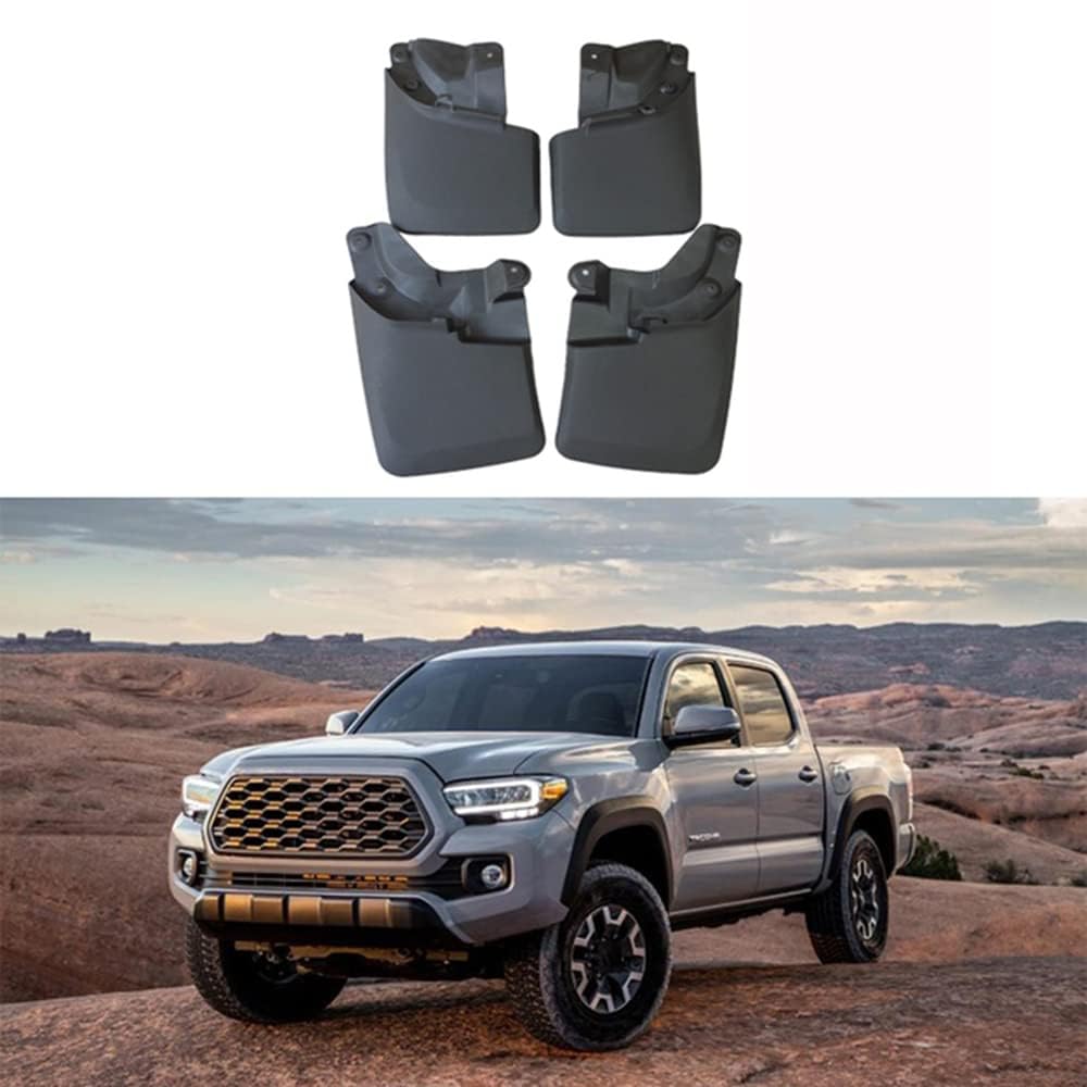 Auto Schutzblech Platte für Toyota Tacoma 2005-2021, Auto Spritzschutz Set Kit Auto Kotflügelschoner Kotflügel für Autoräder Auto-Rad-Styling-Zubehör,A/2016-2021 von LIULAOGEN