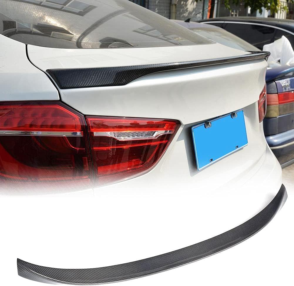 Heckspoiler Aus Echtem Carbon für BMW xDrive Series X6 F16 SUV 2015-2018, Auto Heckspoiler Auto Heckflügel-Dekoration Ohne Perforation Fahrzeug Stabilität Schwanz Dekoration Zubehör von LIULAOGEN