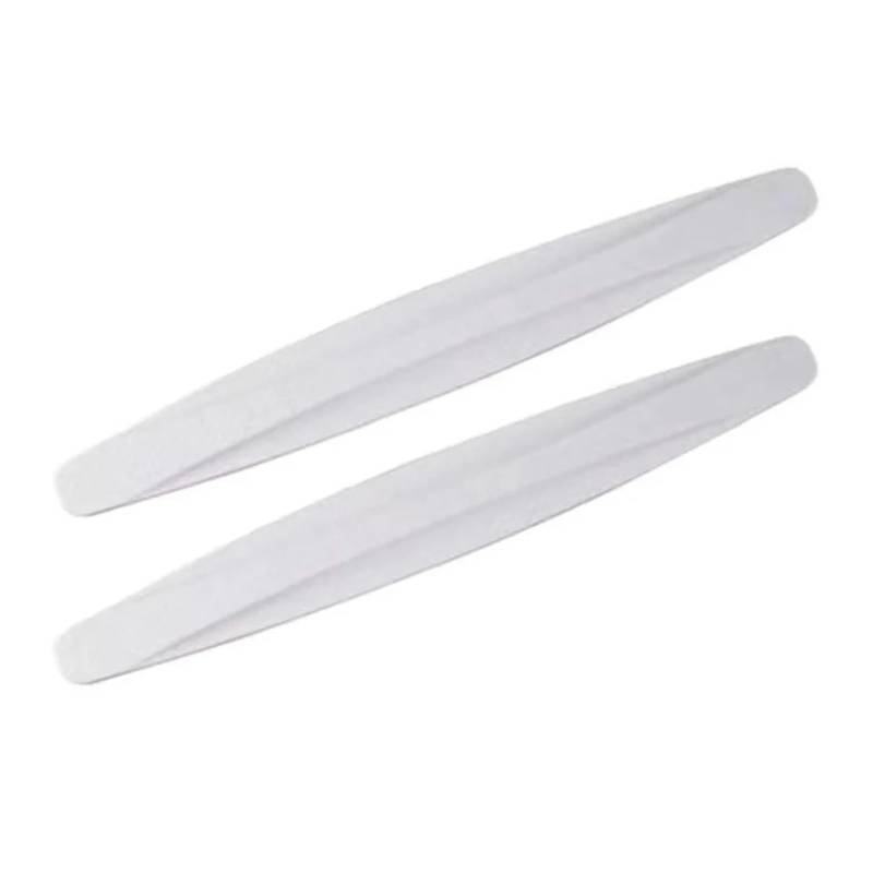 LIUONZTFD 2Pcs Auto Stoßstange Schutz Streifen Anti-kollision Schutz Streifen Aufkleber Schutz Ecke Protector Scratch Körper Auto Zubehör(White) von LIUONZTFD