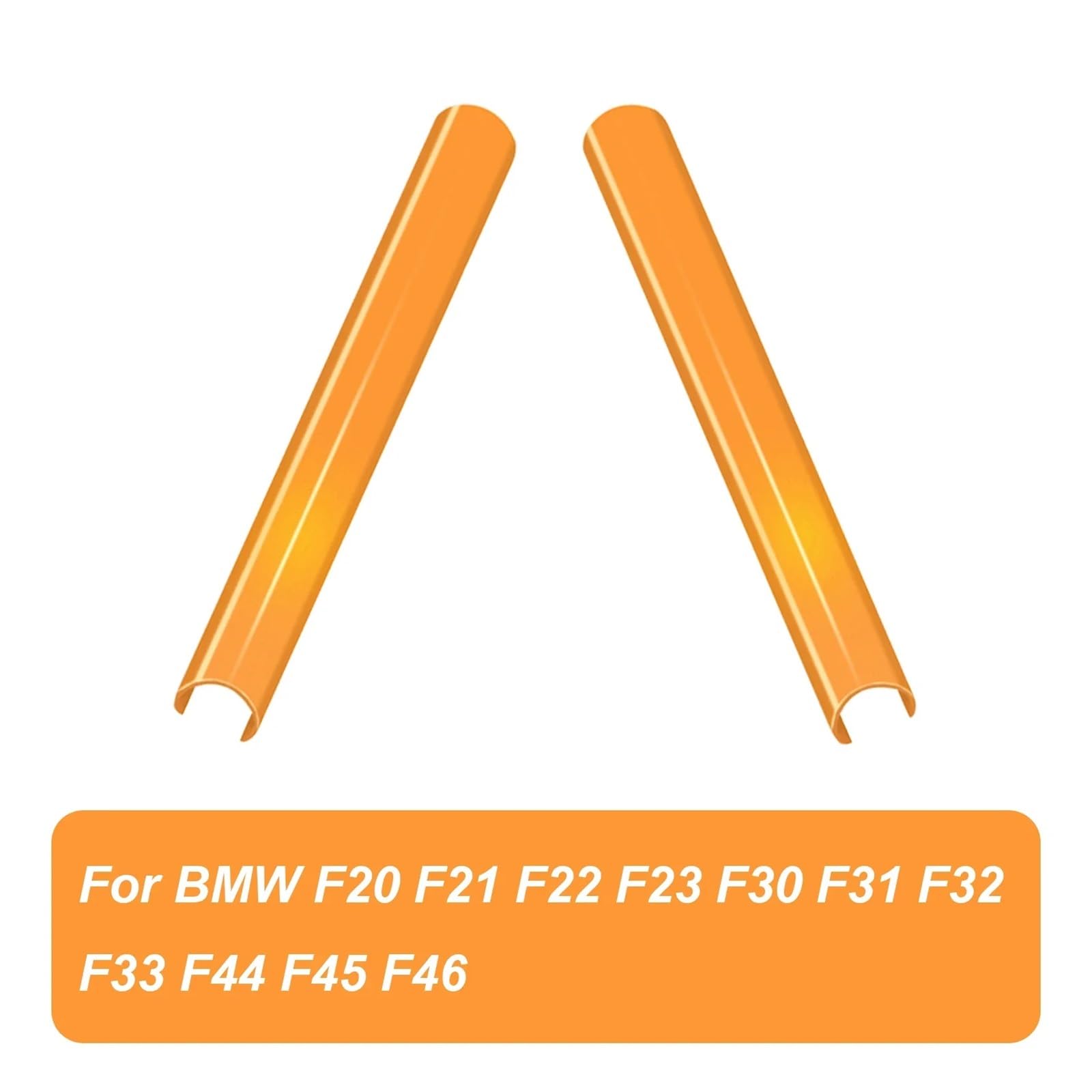 LIUONZTFD Frontgrill-Abdeckungsrahmen-Zierstreifen, kompatibel mit BMW F30 F31 F32 F33 F20 F21 F22 F23 F44 F45 1 2 3 4 Series M Sport Style Aufkleber(Orange for Modle 1) von LIUONZTFD