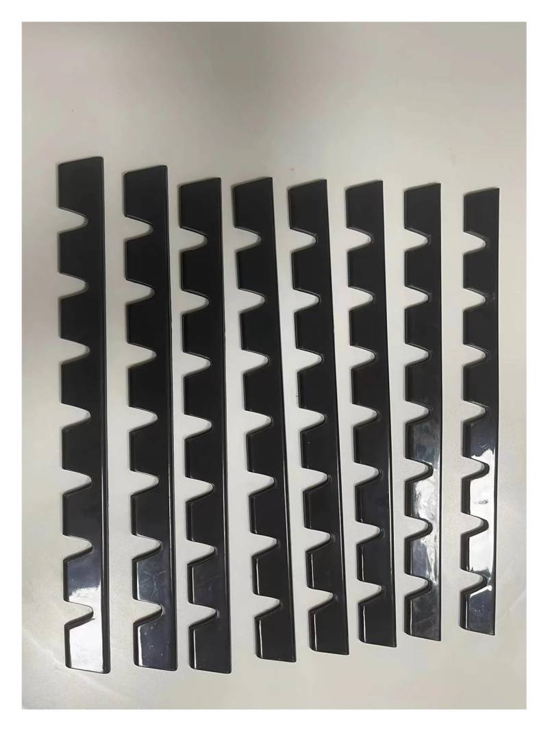 LIUPOCVRE 8PCS Auto Stoßstange Wache Anti-Scratch Kit Kratzen Schutz Skid Platte DIY Auto Front Lip Anti-kollision dekorative Streifen Universal(Bright black) von LIUPOCVRE