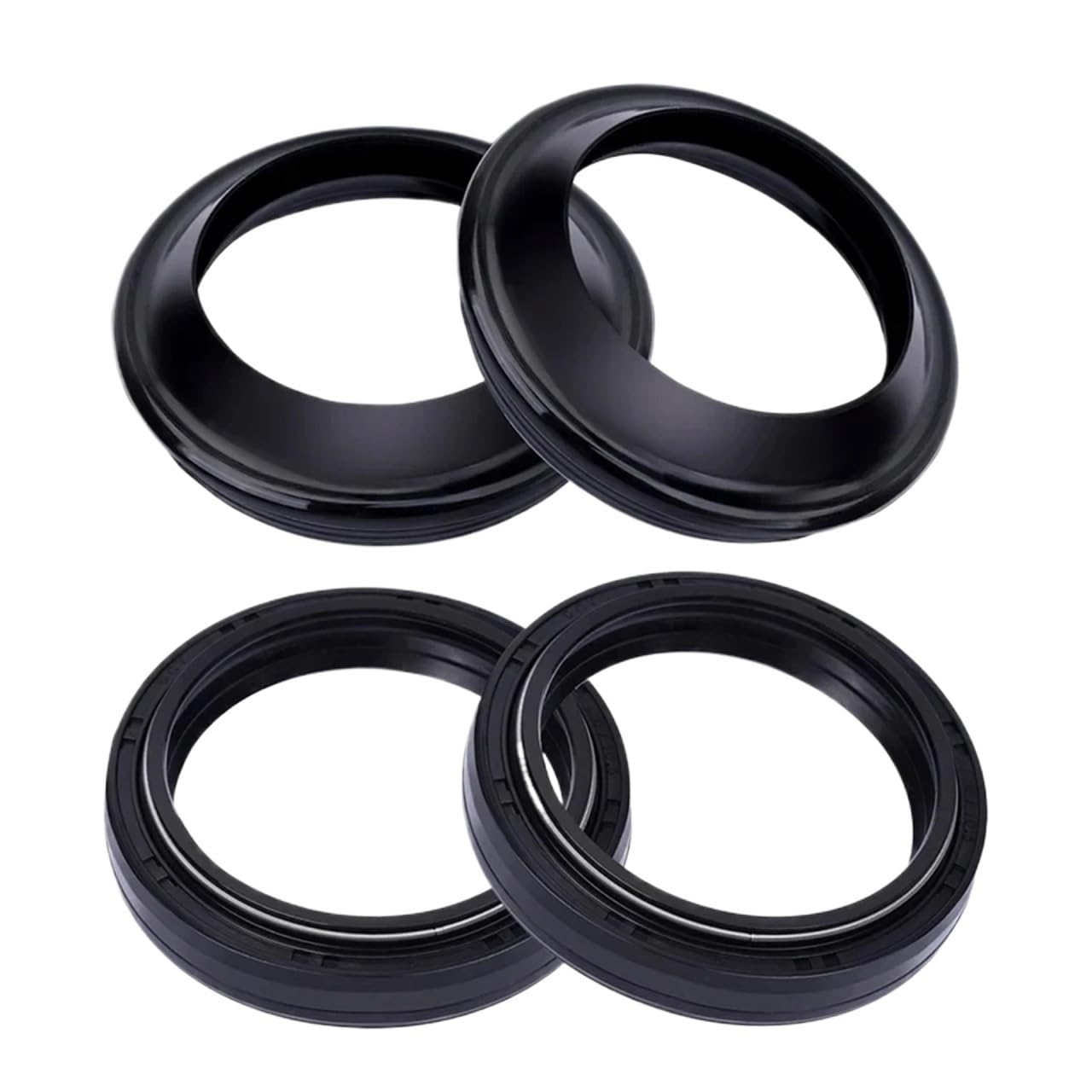 for Z650 Z750 Z750S ZX-7R ZX7R ZXR750R ZXR750 ZX-6R 41x53x8/10,5 Motorrad Gabel Dämpfer Öl Dichtung 41x53 Staub Dichtung(Oil Seal dust Seal) von LIUW