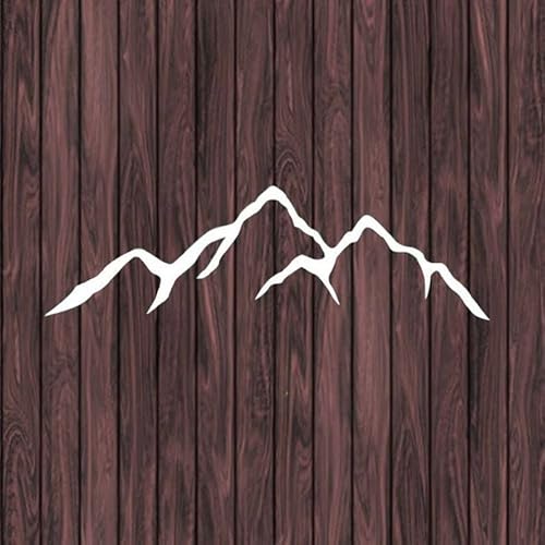 Autoaufkleber Creative Mountains Aufkleber auf dem Auto Mode Vinyl Auto dekorative Accessoires schwarz/weiß PVC Aufkleber(2,L 43cm X 13cm) von LIVZFRLZ