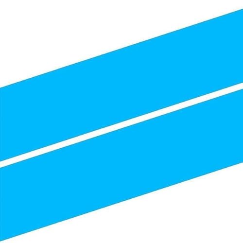 Autoaufkleber Racing Stripes Dekorationshaube Auf Der Rückseite des Vinyl-Dachaufklebers Für Mustang PVC Aufkleber(Blue,XL 180x45CM 2PCS) von LIVZFRLZ