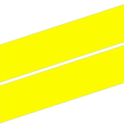 Autoaufkleber Racing Stripes Dekorationshaube Auf Der Rückseite des Vinyl-Dachaufklebers Für Mustang PVC Aufkleber(Yellow,M 230x45cm) von LIVZFRLZ