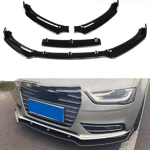 LIXINRU Auto Frontspoiler Lippe für Audi A4 B8.5 2013 2014 2015 2016, Frontschürze Frontspoiler Lippe Diffusor Protector Guard Cover Trim von LIXINRU