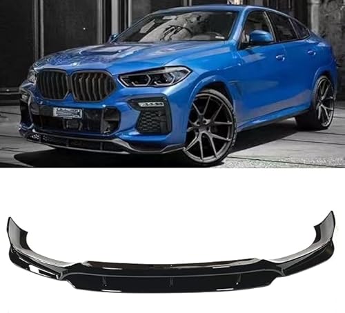 LIXINRU Auto Frontspoiler Lippe für BMW X6 G06 M Sport 2020 2021 2022, Frontschürze Frontspoiler Lippe Diffusor Protector Guard Cover Trim von LIXINRU