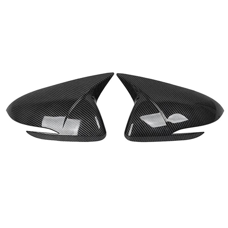 LIXINWEN [Replacement] 2PCS Carbon Fiber Horn Seite Tür Rückspiegel Abdeckung Trim Schalen Kappe Ersatz Teile for Hyundai for Elantra 2016-2019 von LIXINWEN