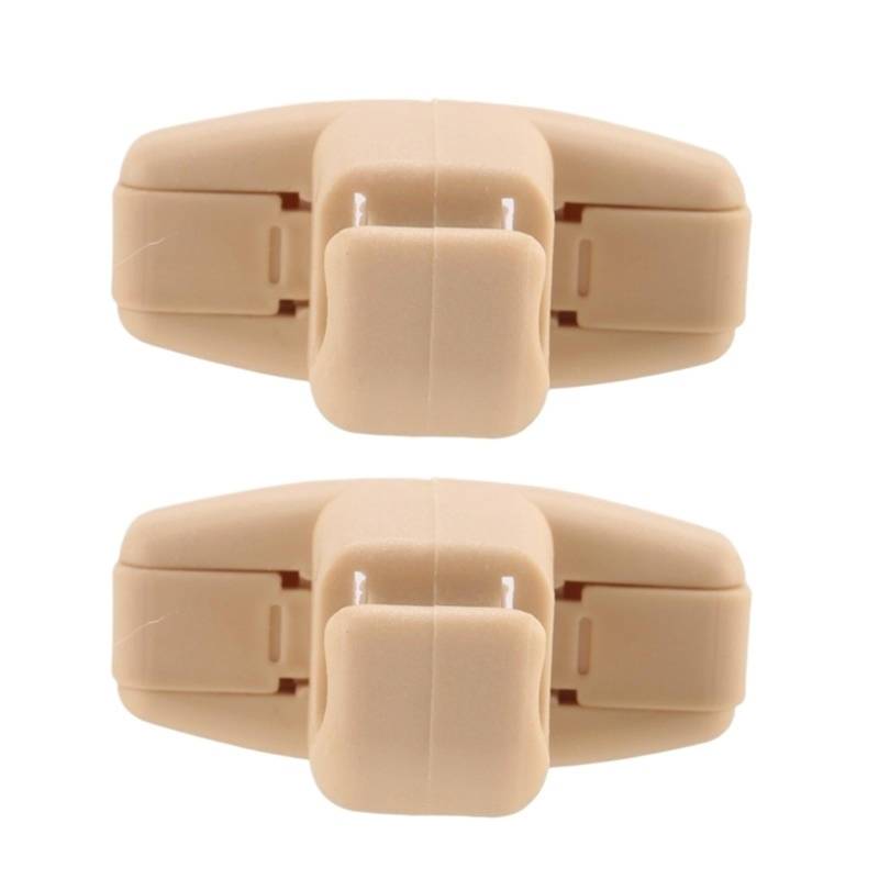 LIXINWEN [Replacement] 2X Beige Sonnenblende Clip Halter Halterung 51168243575 for BMW for E46 3 for Serie 325 for M3 von LIXINWEN