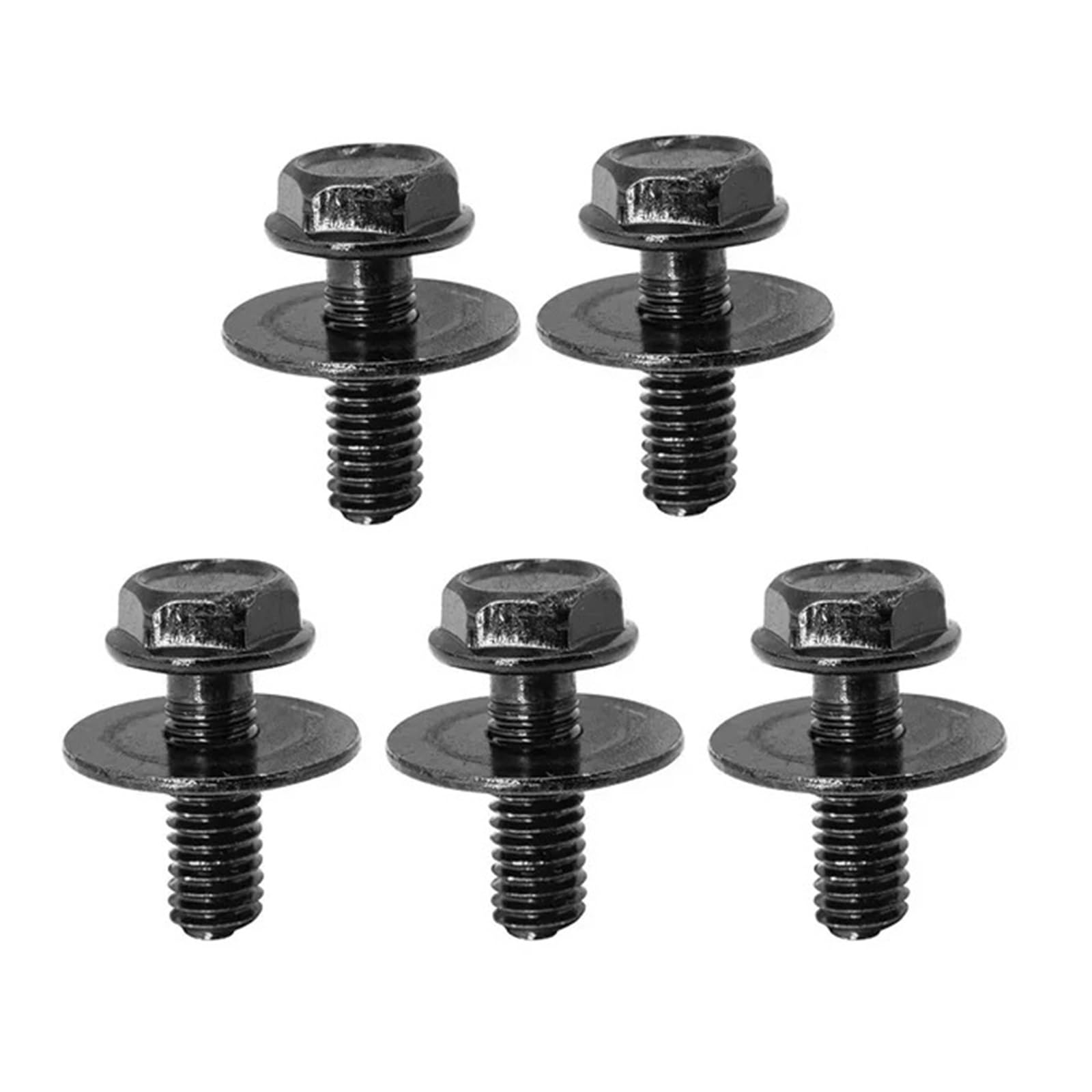 LIXINWEN [Replacement] Karosserieschrauben U-Mutter Clips M6 Schrauben for Honda for Accord Motor unter Abdeckung Stoßstange for Fender Liner Retainer Fastener Nietschraube (5pcs Body Bolts) von LIXINWEN