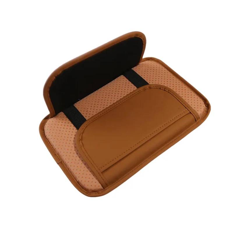 LIYIANWAN tianwandong Auto Armlehne Matte Center Konsole Arm Rest Schutz Kissen Auto Armlehnen Lagerung Box Abdeckung Pad Auto Antifouling(Saddle Brown) von LIYIANWAN