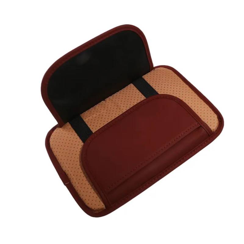 LIYIANWAN tianwandong Auto Armlehne Matte Center Konsole Arm Rest Schutz Kissen Auto Armlehnen Lagerung Box Abdeckung Pad Auto Antifouling(Volcanic Red) von LIYIANWAN