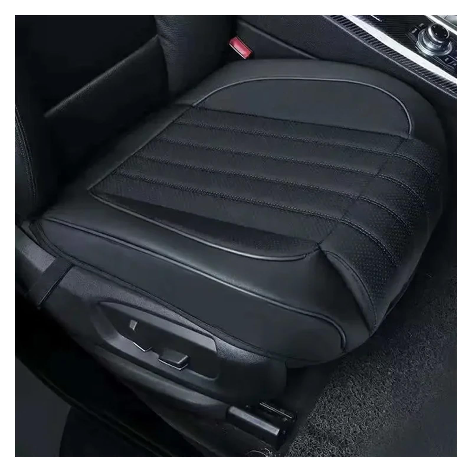 LIYIANWAN tianwandong Autositzverlängerung, Beinstützenkissen, PU-Leder, Anti-Rutsch-Pad for den Vordersitz des Autos, erweitertes Zubehör zur Sitzmodifikation(Black1pcs) von LIYIANWAN