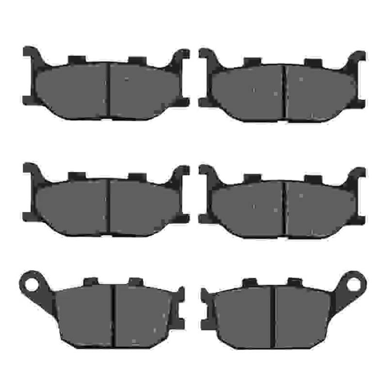 Motorrad Bremsbeläge vorne und hinten for FZ 6 FZ6 for F.az,er Verkleidung 2 Kolbensattel 2004–2007 XJ6 XJ 6 S Diversion 2013(Front and Rear) von LIZAOZHANG