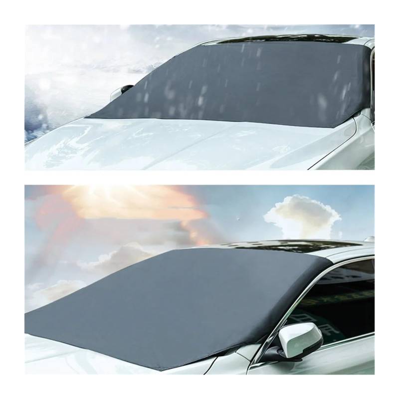 Frontscheibenabdeckung Winter 4 Jahreszeiten Schutz Magnetische Auto Sonnenschutz Windschutzscheibe Staubdicht Wasserdicht Schnee Schutz 210X120CM Frontscheibe Abdeckung von LIZHAYG