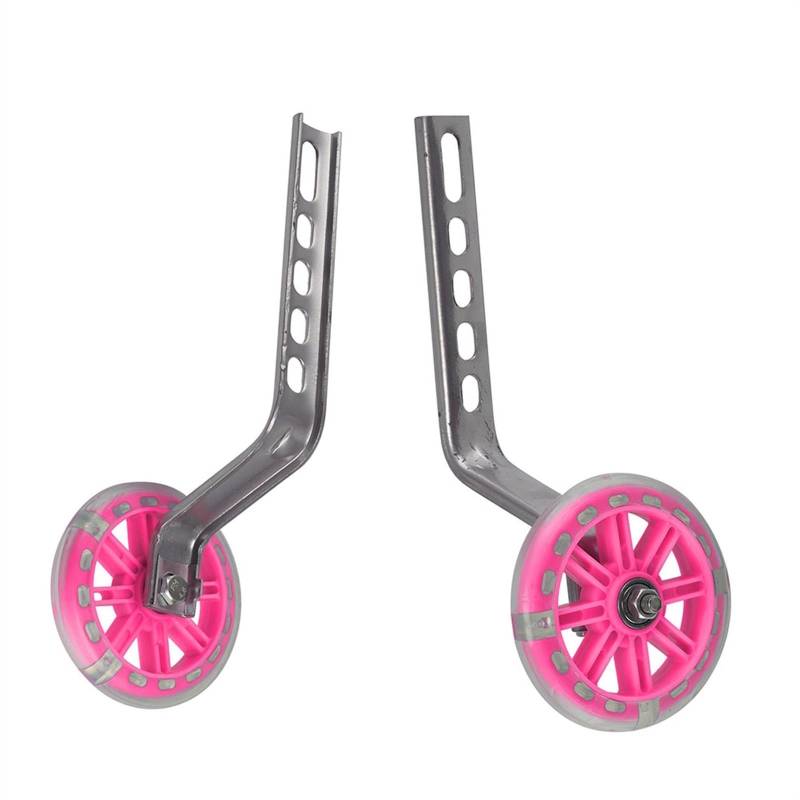 Kinderfahrrä Der StüTzräDer 1 Set 12 "-20" Trainingsrad for Kinder Kinder Fahrrad Lernen Outdoor Nacht Radfahren Sicherheit Blinklicht. Verbesserung der Sicherheit(Pink) von LIZHAYG