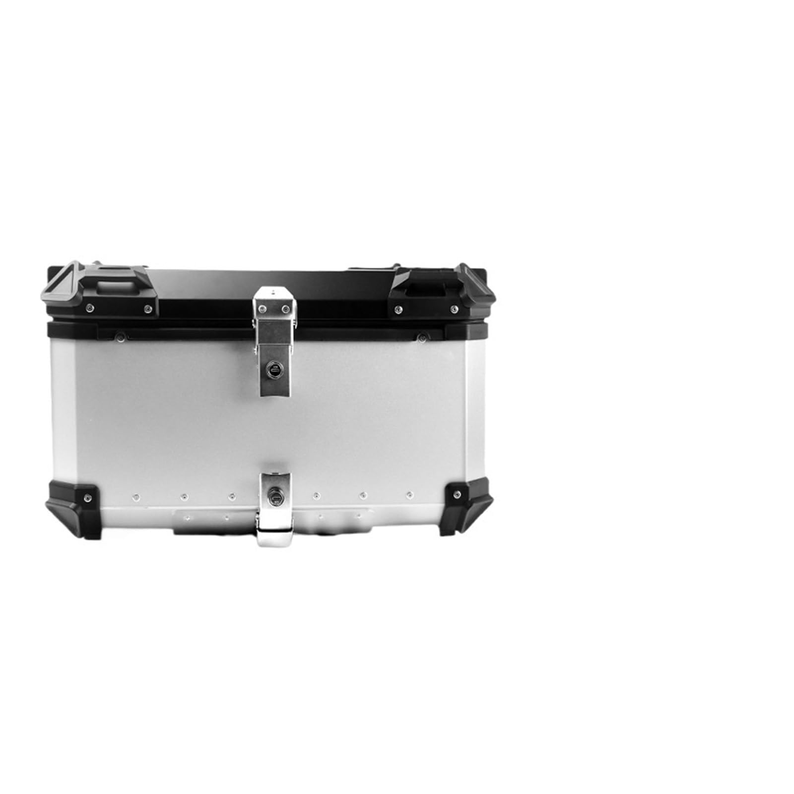 LIZHAYG Topcase Motorrad 55L 65L 80L Universal Motorrad Heckgepäck Kofferraum Lagerung Moto Top Case Box Wasserdicht Helm Schlüsselschloss Heck Toolbox Aluminium(100L A Silver) von LIZHAYG