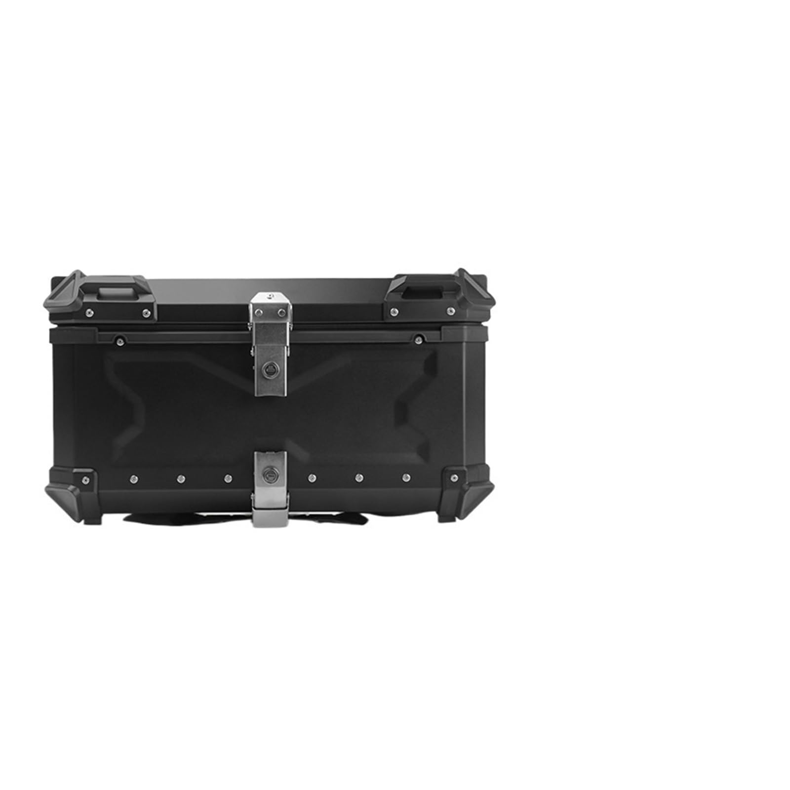 LIZHAYG Topcase Motorrad 55L 65L 80L Universal Motorrad Heckgepäck Kofferraum Lagerung Moto Top Case Box Wasserdicht Helm Schlüsselschloss Heck Toolbox Aluminium(65L B Black) von LIZHAYG