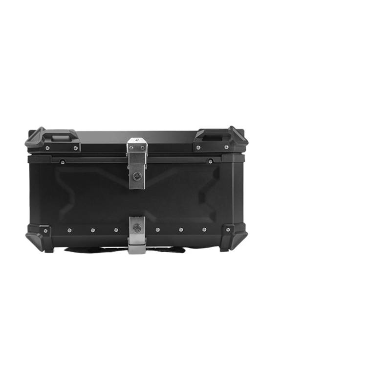 LIZHAYG Topcase Motorrad 55L 65L 80L Universal Motorrad Heckgepäck Kofferraum Lagerung Moto Top Case Box Wasserdicht Helm Schlüsselschloss Heck Toolbox Aluminium(80L B Black) von LIZHAYG