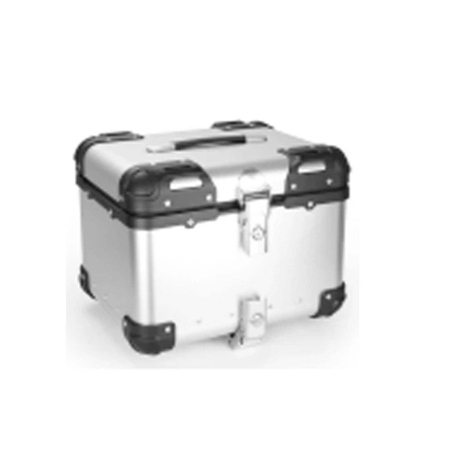 LIZHAYG Topcase Motorrad Motorrad-Kofferraum-Heck-Laggen-Box Aufbewahrungsbox Helm Topcasehalter Schloss Aluminium Toolbox Moto Topbox Moto Zubehör(Round Corner 45L-01) von LIZHAYG